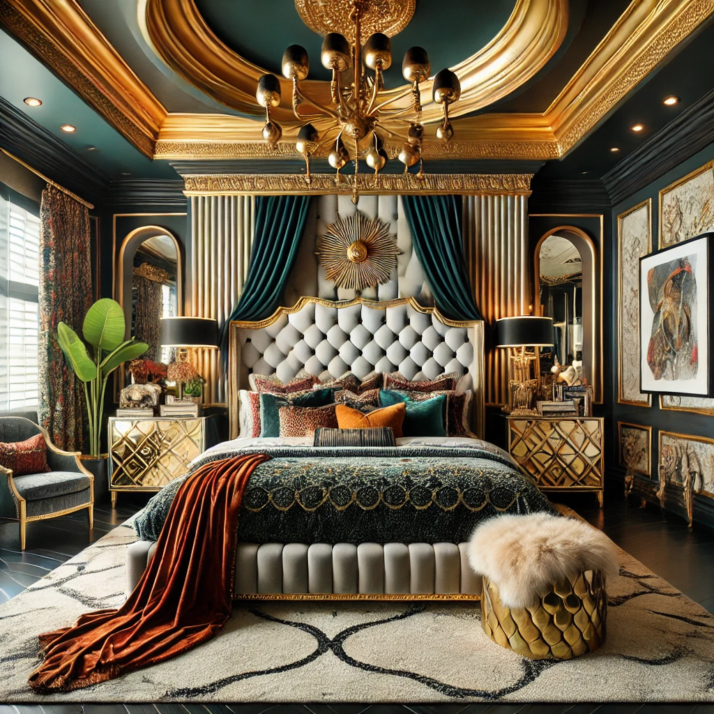 Hollywood Regency living room design idea