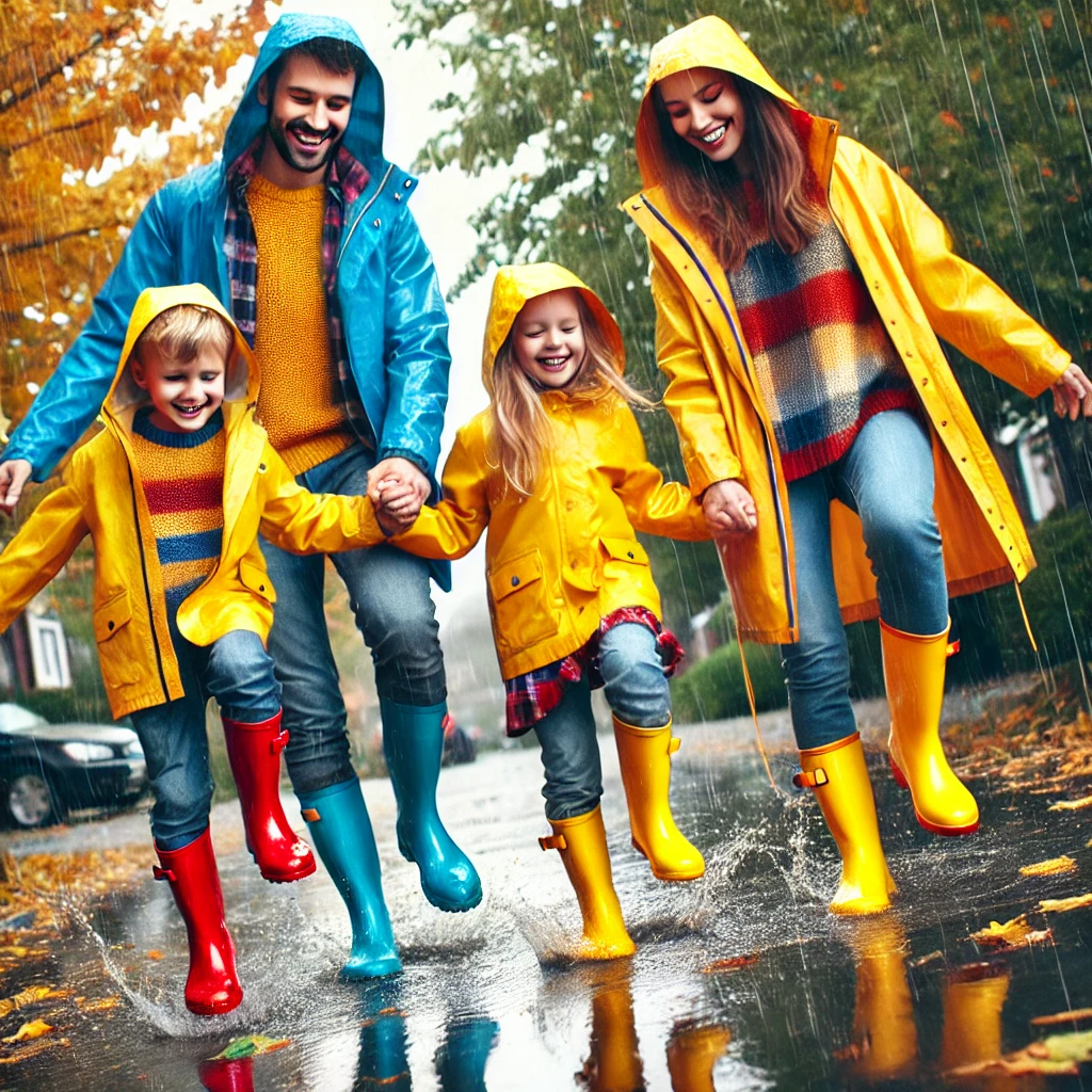 Rain Boots and Jackets for Wet Days