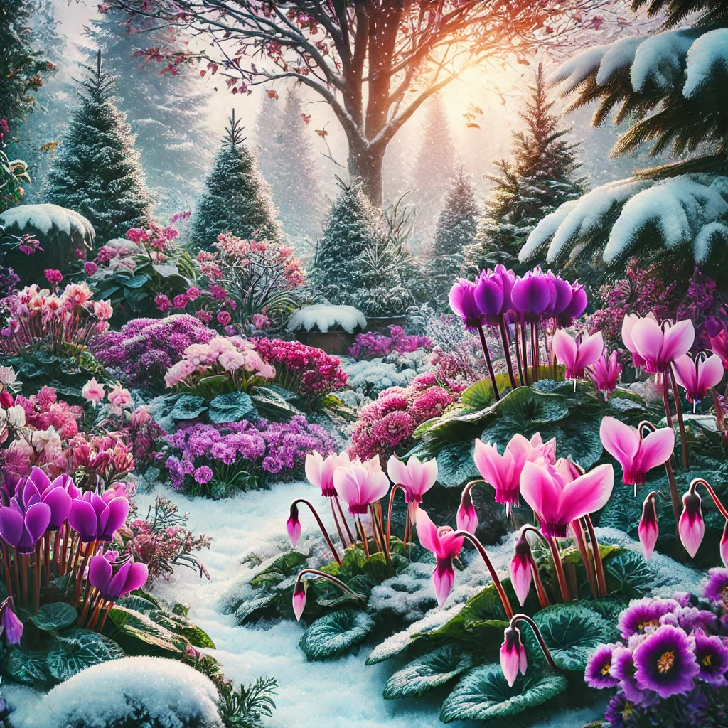 Add a Touch of Winter Floral Cyclamen & Primroses