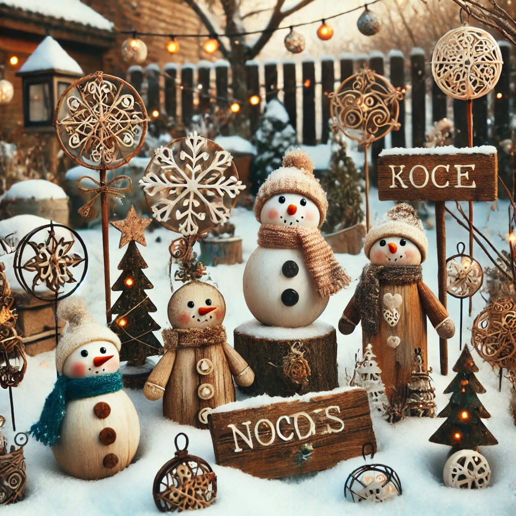 DIY Winter Garden Ornaments